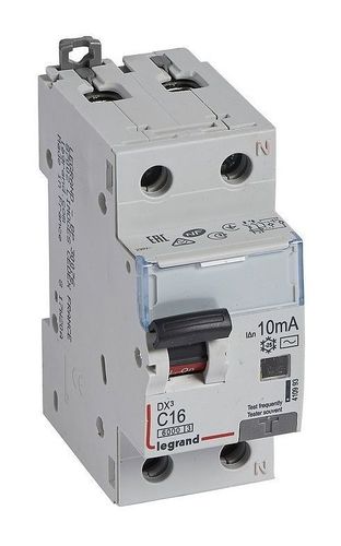 Дифавтомат Legrand DX³ 1P+N 16А (C) 10кА 10мА (AC)