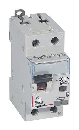 Дифавтомат Legrand DX³ 1P+N 25А (C) 10кА 30мА (A)